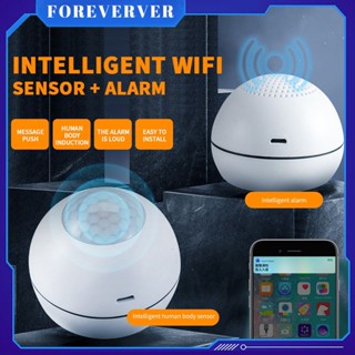 Wifi Human Body Motion Sensor+สัญญาณกันขโมย Full Time Remote Monitoring APP Push Notification Alarm Home Safety Protection System fore