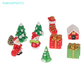 Habitatport ตุ๊กตาเรซิ่น รูปการ์ตูนคริสต์มาส Diy สําหรับตกแต่งภูมิทัศน์ 1 ชิ้น