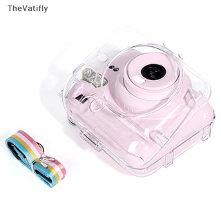 [TheVatifly] เคสกล้องคริสตัลแวววาว พร้อมสายคล้อง สําหรับ Fujifilm Instax Mini 12