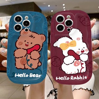 เคสโทรศัพท์มือถือแบบนิ่ม TPU ใส กันกระแทก กันรอยกล้อง ลายน่ารัก สําหรับ IPhone 11 14 13 12 Pro Max XS Max X XR 7+ 8 Plus