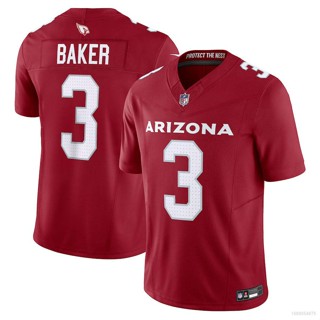 ใหม่ เสื้อกีฬาแขนสั้น ลายทีมชาติฟุตบอล NFL Arizona Cardinals Jersey Budda Baker 2023-2024