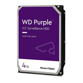 Western Digital WD Purple 4TB 3.5 นิ้ว Sata 6Gb / S ฮาร์ดดิสก์ภายใน HDD เดสก์ท็อปฮาร์ดไดรฟ์ CCTV