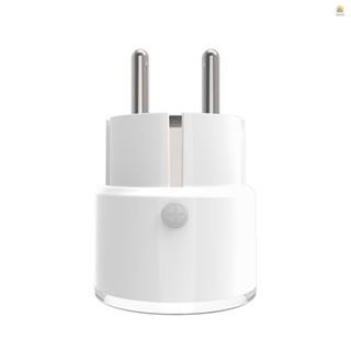 ปลั๊กไฟอัจฉริยะ Wi-Fi ไร้สาย Wifi ควบคุมผ่านแอพ ตั้งเวลาได้ 16A 3680W สีขาว (ปลั๊ก EU)