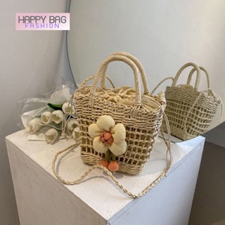 happy bag fashion กระเป๋าผ้าสะพายข้าง Summer ฮิตที่สุดในตอนนี้ HHYT