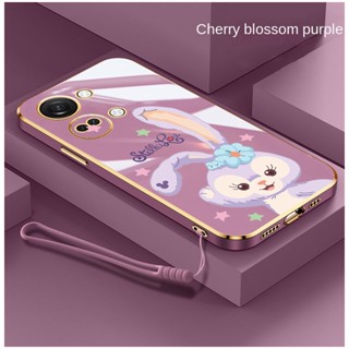 [ฟรีสายคล้อง+COD] เคสโทรศัพท์มือถือแบบนิ่ม ขอบสี่เหลี่ยม ลาย Stellalou น่ารัก 6D สําหรับ OnePlus Nord 3 5G nord3 CE 3 Lite 5G