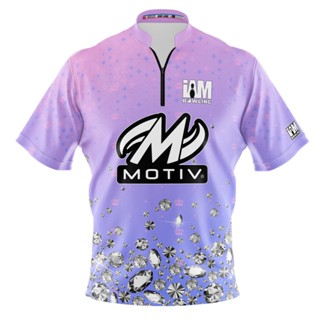 Motiv DS เสื้อโปโล แขนสั้น พิมพ์ลายโบว์ลิ่ง 3D 2091-MT