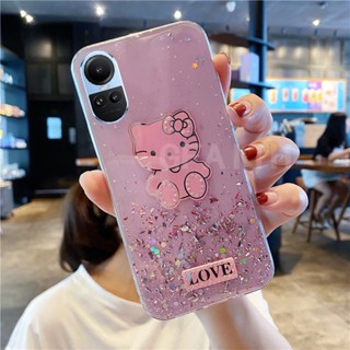 ใหม่ เคสโทรศัพท์มือถือนิ่ม แบบใส ป้องกันเต็มเลนส์ ลายกากเพชร ท้องฟ้ากลางคืน วิบวับ สําหรับ Oppo Reno10 Pro Reno 10 Pro+ 5G Reno10Pro Plus 2023