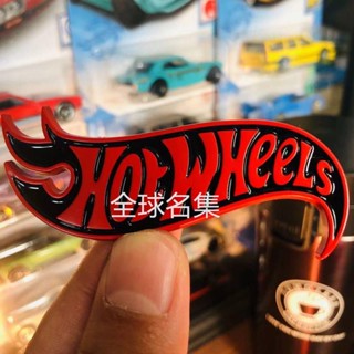 Hot Wheels Car Zinc Alloy Metal Car Badge Sticker Electric Car Car Metal Sticker 3D Three-Dimensional Decoration Car High-End qo0I