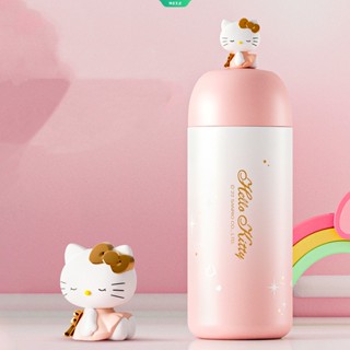 Sanrio แก้วน้ําสเตนเลส 316 ลายตุ๊กตา Hello Kitty น่ารัก เกรดอาหาร ไล่โทนสี