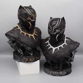 โมเดลฟิกเกอร์เรซิ่น รูปปั้นมาร์เวล Avengers Black Panther ขนาดใหญ่ สําหรับตกแต่งบ้าน