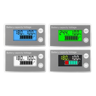 Stylishh โวลต์มิเตอร์ พร้อมจอแสดงผลเปอร์เซ็นต์ Backlit VoltTester Gauge VoltmetreMonitor