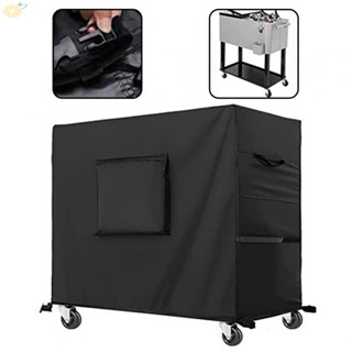 【VARSTR】Durable Cold Drink Truck Cover Ice Fryer Dust Cover Black Oxford Cloth Material