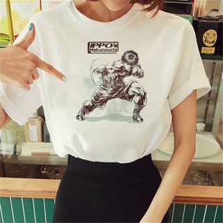 เสื้อยืด พิมพ์ลายกราฟฟิค Hajime No Ippo สไตล์ญี่ปุ่น สําหรับผู้หญิง