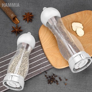 HAMMIA เครื่องบดเกลือพริกไทยเครื่องปรุงรส Mill Shaker Round Acrylic Spice Jars Kitchen Utensils