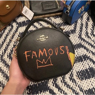 Jean Michel Basquiat Canteen Crossbody C5657 กระเป๋าสะพายข้าง COAC H กระเป๋าถือ ผู้หญิง