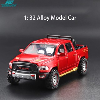 Rctown รถปิ๊กอัพจําลอง 1/32 พร้อมไฟเสียง สําหรับรถบรรทุก Ram Trx Pickup Truck