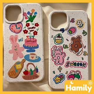 For iPhone 11 Case Biodegradable Eco Wheat Case Smooth Protection White Bear Bunny Cake Compatible with iPhone 14 Pro max 13 Pro max 12 Pro Max 11 xr xs max 7 8 Plus