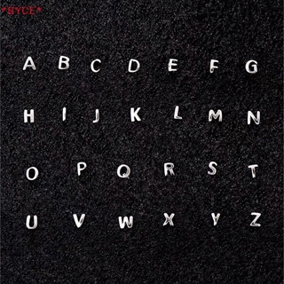 Byce&gt; ใหม่ ต่างหูสตั๊ด จี้ตัวอักษร A-Z ขนาดเล็ก 26 ตัว เรียบง่าย เครื่องประดับแฟชั่น สําหรับผู้หญิง 1 คู่