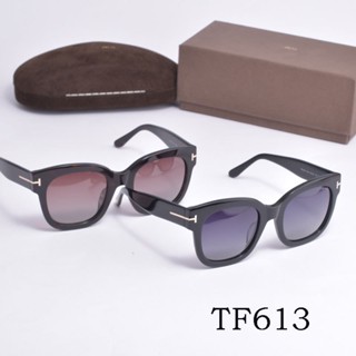 Tom FORD แว่นกันแดด TF613 แผ่นโพลาไรซ์ แว่นกันแดด กรอบหนา แว่นตาไลฟ์สด