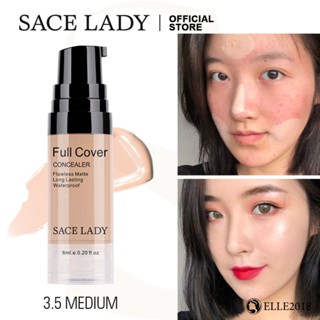 SACE LADY Full Cover Cream Concealer Cover Dark Circles Concealer Palette With Brush Set 【elle20181_th】