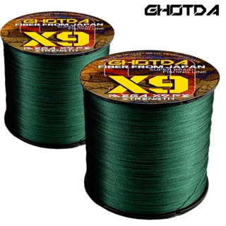 Ghotda สายเอ็นตกปลา เส้นใยหลายเส้น 1000 ม. 20-100lb 9 เส้น