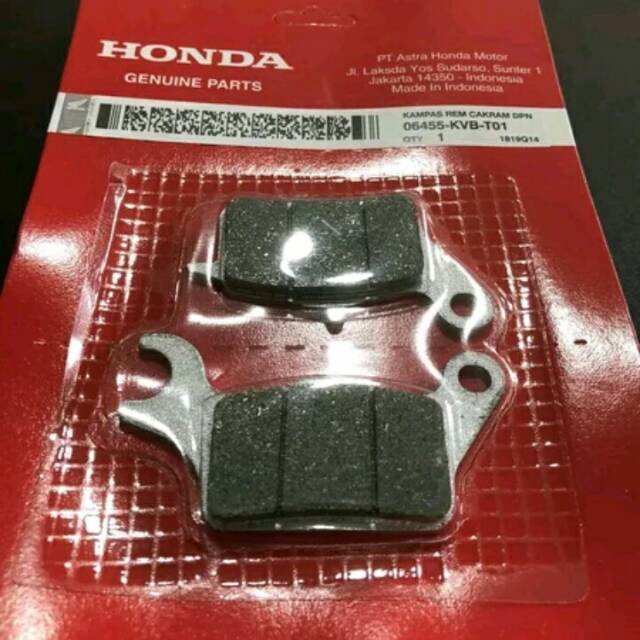 Vario cbs ผ้าเบรคหน้า Honda Beat ผ้าเบรคหน้า Beat/Vario 06455-KVB-T01