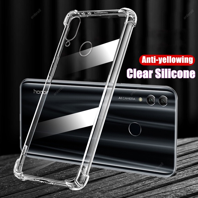 เคสโทรศัพท์มือถือเจลลี่ ยางนิ่ม แบบใส บางพิเศษ กันกระแทก เสริมมุม สําหรับ Huawei Honor Note 10 RVL-AL09