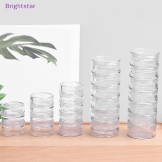 Brightstar กล่องพลาสติกใส ขนาดเล็ก หลายชั้น สําหรับเก็บเครื่องประดับ