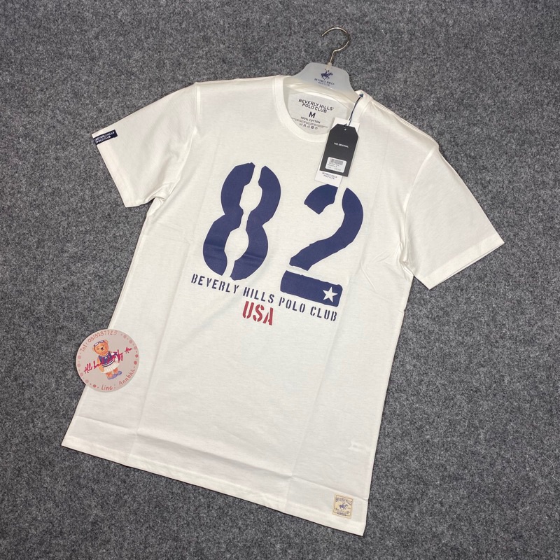 เสื้อยืด H4 เสื้อยืดคอกลม Beverly Hills  Polo Club แท้มีถุงแบรนด์size: S-5XL