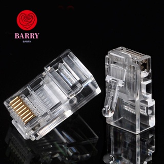 Barry สายเคเบิลเชื่อมต่อเครือข่าย RJ45 Cat5 Cat5e Cat6 100 ชิ้น