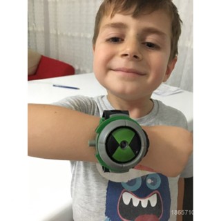 Ben 10 สิบโปรเจคเตอร์ นาฬิกาเอเลี่ยนบังคับ Omnitrix สร้อยข้อมือเรืองแสง ของเล่นเด็ก &amp; -- * -- ** 4RDJ