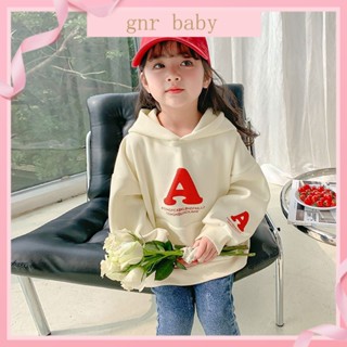 🍓GNR BABY🫐เสื้อกันหนาว มีฮู้ด แฟชั่นสไตล์เกาหลี สําหรับเด็กผู้หญิง อายุ 3-12 ปี