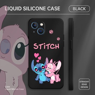 เคสโทรศัพท์มือถือ ซิลิโคนนิ่ม กันกระแทก ลายการ์ตูน Stitch Angel น่ารัก สําหรับ Samsung S21 S22 S23 Plus S23 Ultra S21 FE S22 Plus