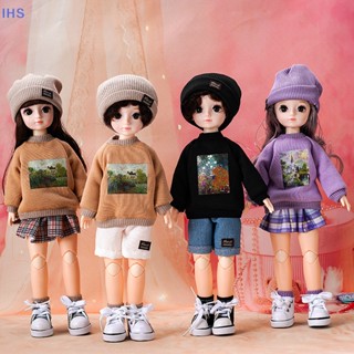 [IHS] เสื้อผ้า 30 ซม. 1/6 Bjd ตุ๊กตา DIY แต่งตัวสี่ชิ้นชุดกระโปรงตุ๊กตาแฟชั่นชุดลําลองของเล่นอุปกรณ์เสริม