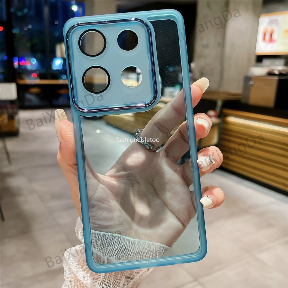 เคสซิลิโคนนิ่ม ทรงสี่เหลี่ยม กันกระแทก สําหรับ infinix Note 40 30 pro plus 30pro 40proplus 40pro+ 30i Note30pro Note40pro+ 4G 5G
