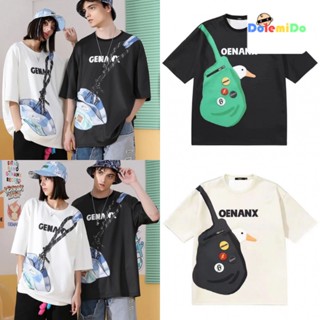 พร้อมส่ง เสื้อยืดแขนสั้นลําลอง แต่งซิป พิมพ์ลาย Dopamine เหมาะกับของขวัญวันเกิด สําหรับเพื่อน แฟนสาว