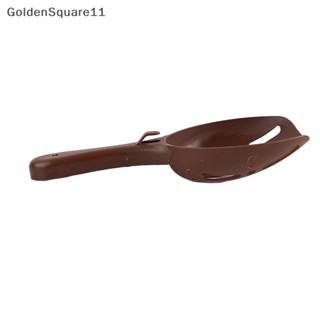 Goldensquare พลั่วตักทรายแมว ด้ามจับออกแบบตามสรีรศาสตร์ สีทอง สําหรับตักทรายแมว