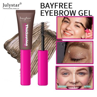 JULYSTAR Bayfree Natural สามมิติครีมเขียนคิ้ว 24h Smudge-proof Waterproof High Pigment Lasting Thickening Eyebrow Gel Mascara Women Beauty Makeup 4 Colors