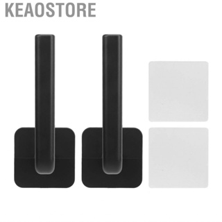 Keaostore Baseball  Rack Black Storage Hanger Drill Free Adhesive for Bedroom Hat