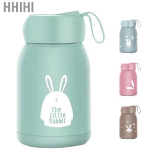 Hhihi Double Layer Insulated Mug 330ml Good Sealing Small Portable Cute Rabbits for Travelling Outdoor Sports