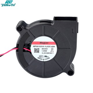 Rctown พัดลมระบายความร้อน แบริ่งคู่ ไฮดรอลิค 5015 Dc 24v 0.1a 6000rpm 4.8CFM อุปกรณ์เสริม สําหรับเครื่องพิมพ์ 3d