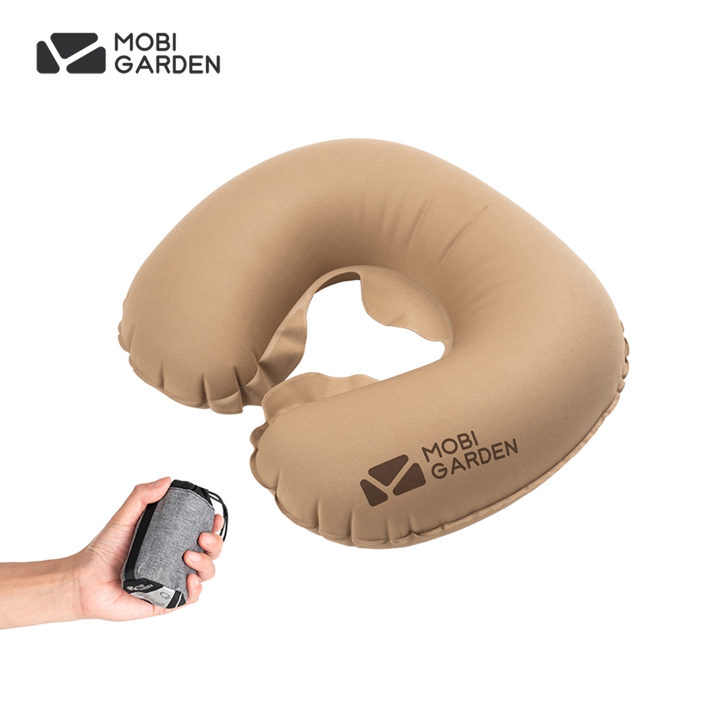 Mobi GARDEN หมอนเป่าลม แบบพกพา น้ําหนักเบา สําหรับตั้งแคมป์ เดินทาง