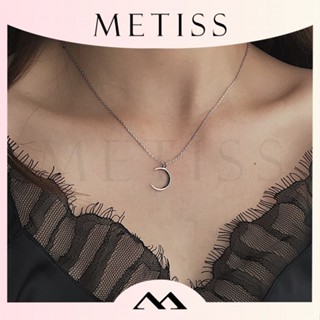 Metiss สร้อยคอโซ่สั้น จี้รูปดวงจันทร์