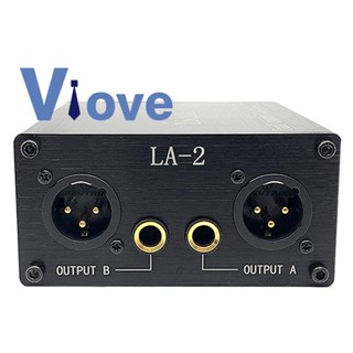 เครื่องแยกสัญญาณเสียง 6.35 XLR Head Mixer Audio Current Acoustic Noise Filter Remover LA-2