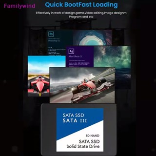 Familywind&gt; ฮาร์ดดิสก์ไดรฟ์ Ssd SATAIII 2TB 2.5 นิ้ว 1TB 500GB ความเร็วสูง สําหรับ PC แล็ปท็อป mac