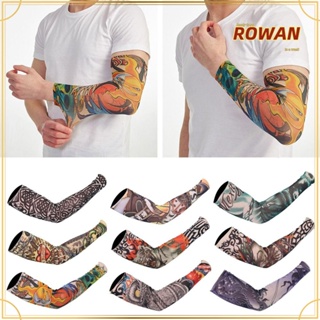 ROWANS ปลอกแขน ลายดอกไม้ ป้องกันรังสียูวี สําหรับเล่นกีฬา บาสเก็ตบอล วิ่ง กลางแจ้ง