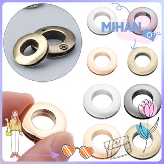 ☼MIHAN☼ Clothes Belt Making Alloy Hole DIY Bag Handbag Buckle Eyelet Button Luggage Hardware Alloy Grommets Leathercraft Ornament Accessories With Screws Metal Eyelets/Multicolor