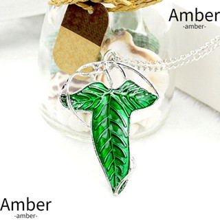 Amber สร้อยคอโซ่ เครื่องประดับผู้ชาย ของขวัญ เข็มกลัดเอลฟ์พิน 2 ชิ้น