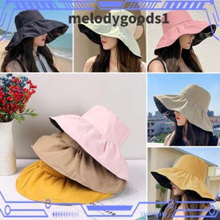 Melodygoods1 หมวกบักเก็ต กันแดด ป้องกันรังสียูวี แบบพกพา พับได้