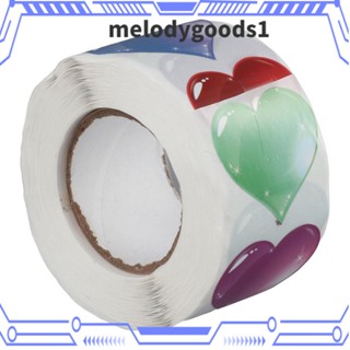 Melodygoods1 สติกเกอร์ รูปหัวใจ 3D มีกาวในตัว สําหรับติดตกแต่งธุรกิจ ขนาดเล็ก